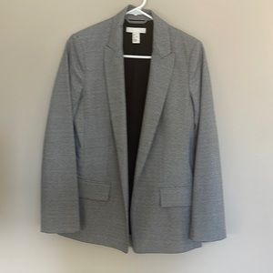 H&M Houndstooth Blazer Black|White Modern Fit Size 2